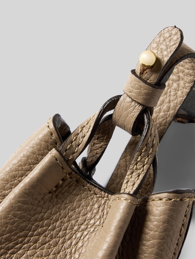 Abro Hanger van echt leer, model 'Essential' Taupe - 2