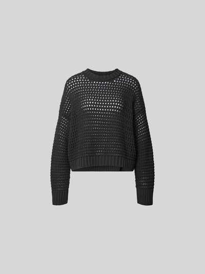 Juvia Relaxed Fit Pullover mit Lockmuster Dunkelbraun 2