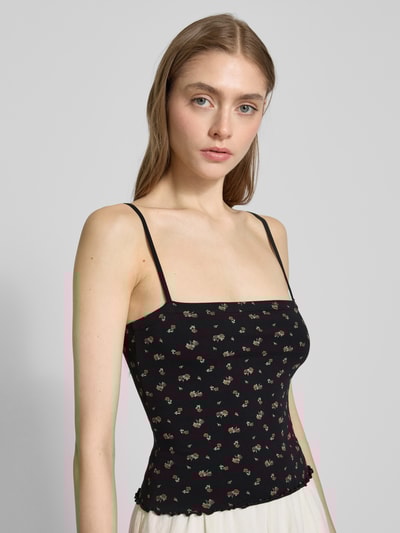 Review Tanktop met vierkante hals Zwart - 3