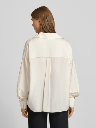 BOSS Loose fit tuniek met zijde, model 'BRIZZY' Offwhite - 5