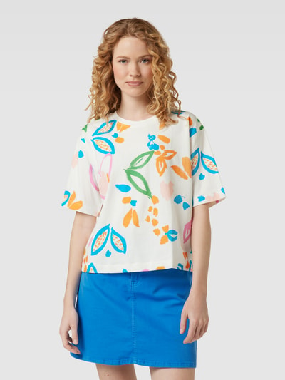 JAKE*S STUDIO WOMAN T-Shirt im Allover-Print Offwhite 4