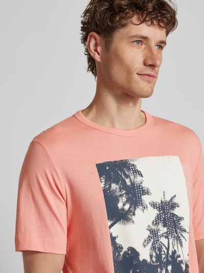 Tom Tailor T-shirt met motiefprint Koraal - 3