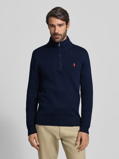 Polo Ralph Lauren Schipperstrui met labelstitching Marineblauw - 4