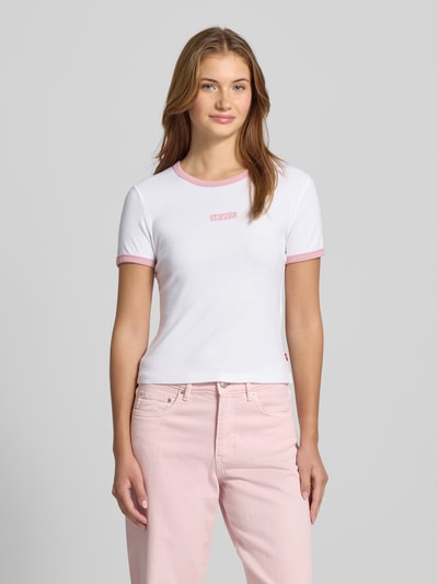 Levi's® T-shirt met labelprint Wit - 4