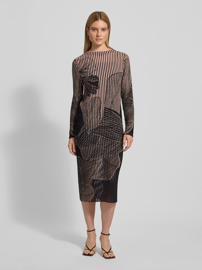 Marc Cain Midikleid mit Rundhalsausschnitt Rose 4