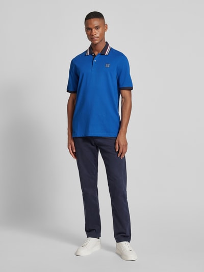 bugatti Regular Fit Poloshirt mit Label-Badge Royal 1