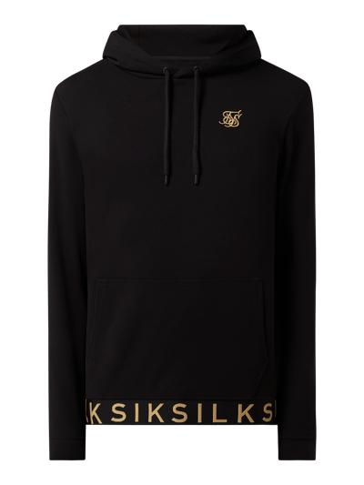 SIK SILK Hoodie mit Känguru-Tasche Black 2