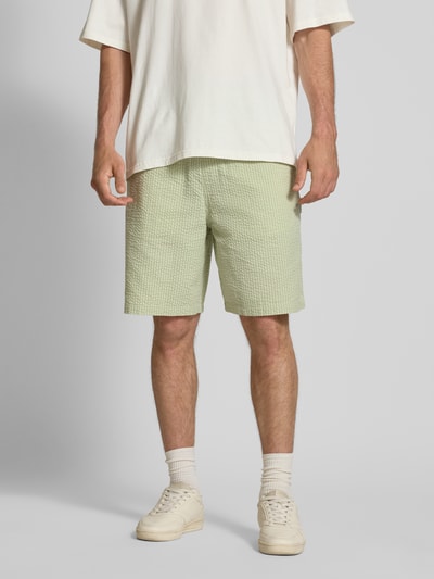 Carhartt Work In Progress Korte broek met structuurmotief, model 'Toland' Lichtgroen - 4