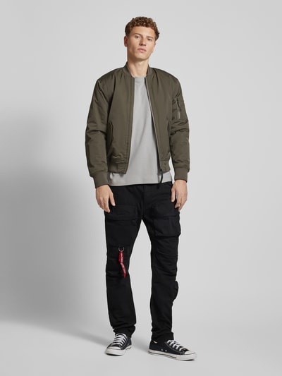 Alpha Industries Spodnie cargo o kroju regular fit ze szlufkami na pasek model ‘Tactical Pant’ Czarny 2