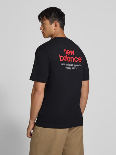 New Balance Regular Fit T-Shirt aus reiner Baumwolle Modell 'INTELLIGENT' Black 5