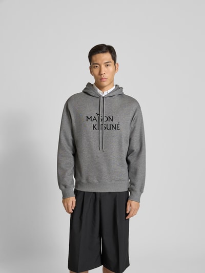 MAISON KITSUNÉ Hoodie aus reiner Baumwolle Anthrazit 4