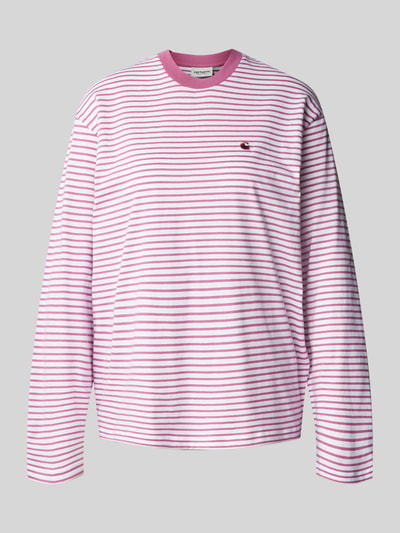 Carhartt Work In Progress Longsleeve mit Streifenmuster Modell 'COLEEN' Pink 2