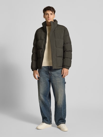 Marc O'Polo Denim Regular Fit Steppjacke mit Stehkragen Khaki 1