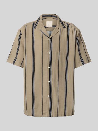 Only & Sons Loose Fit Freizeithemd aus Viskose-Mix Beige 2