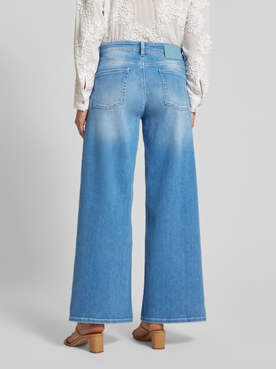 Cambio Wide Leg Jeans mit verkürztem Schnitt Bleu 5