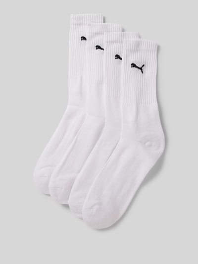 Puma Socken mit Label-Detail im 4er-Pack Weiss 1