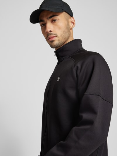 G-Star Raw Sweatjack met opstaande kraag, model 'Motion' Zwart - 3