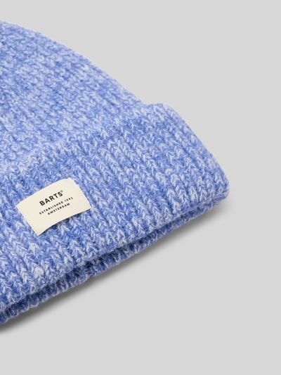 Barts Muts in gebreide look, model 'Owlet' Blauw - 2