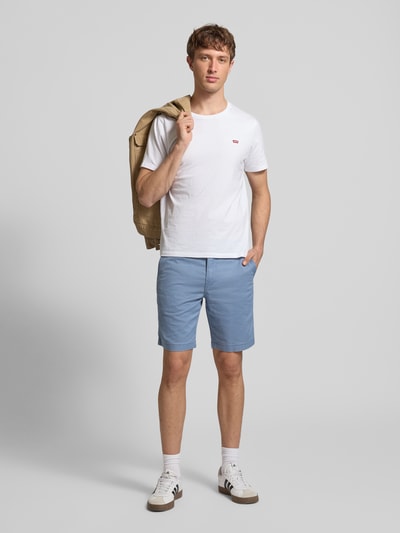 Levi's® Regular Fit Chinoshorts aus Baumwoll-Mix Rauchblau 1