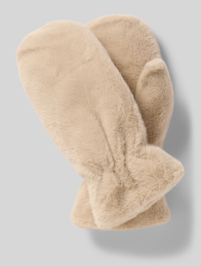 Soyaconcept Handschuhe aus Kunstfell Modell 'VENDLA' Sand 1