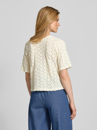 Jake*s Collection T-shirt z okrągłym dekoltem Beżowy 5