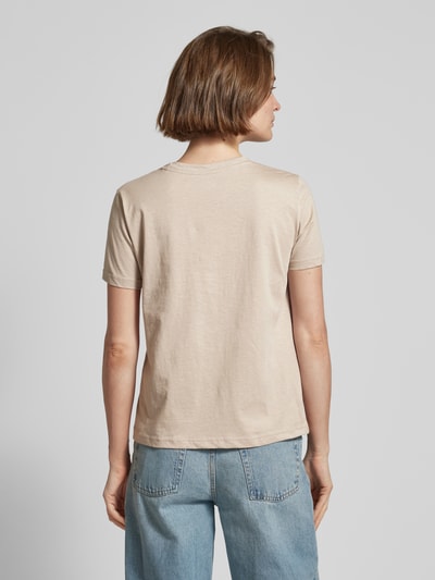 Mango T-Shirt mit Rundhalsausschnitt Modell 'CHALACA' Beige 5