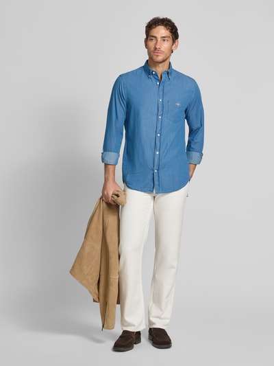 GANT Jeanshemd mit Button-Down-Kragen Jeansblau 1