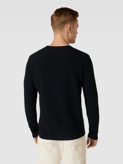 Tiger Of Sweden Gebreide pullover met structuurmotief, model 'TIES' Marineblauw - 5