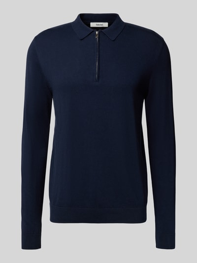 SELECTED HOMME Regular fit gebreide pullover van puur katoen, model 'BERG' Marineblauw gemêleerd - 2