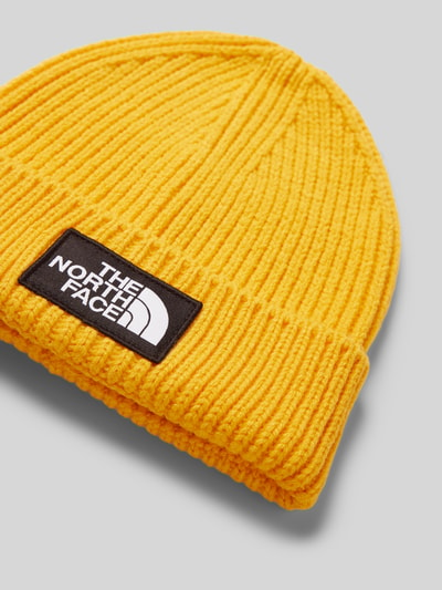 The North Face Strickmütze mit Label-Patch Gelb 2