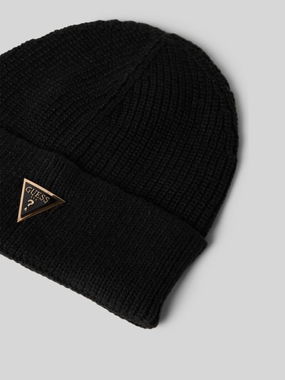 Guess Beanie mit Label-Applikation Black 2