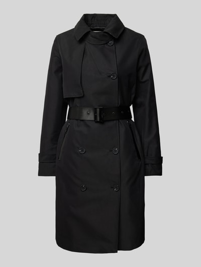 khujo Trenchcoat mit Reißverschlusstaschen Modell 'ERINE' Black 1