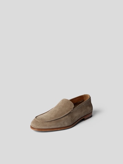 Doucal's Loafer aus Veloursleder Schlamm 2