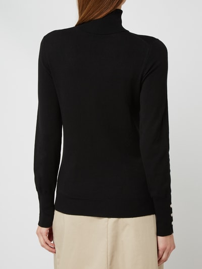 Jake*s Collection Rollkragenpullover mit Rippenbündchen  Black 5