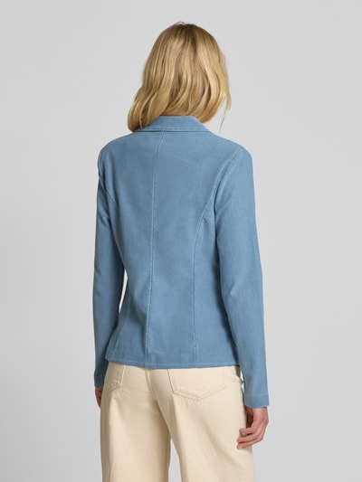 ICHI Blazer mit Reverskragen und Paspeltaschen Modell 'KATE' Jeansblau 5
