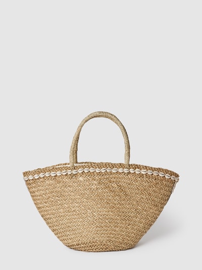 BALI BALI Strandtasche mit Zierbesatz Modell 'Three Kauri' Camel 4