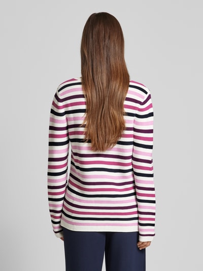 Tom Tailor Gebreide pullover met ronde hals Felroze - 5