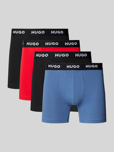 HUGO Boxershorts mit elastischem Logo-Bund im 3er-Pack Rot 1