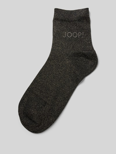 JOOP! Collection Socken mit Label-Strasssteinbesatz Modell 'Glam' Silber 1