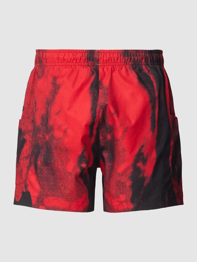 HUGO Badehose mit Label-Detail Modell 'MYST' Rot 3