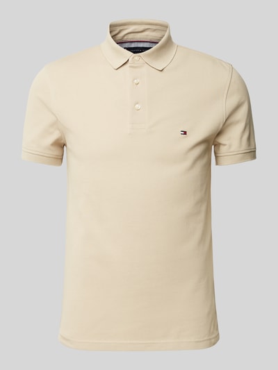 Tommy Hilfiger Slim Fit Poloshirt mit Logo-Stitching Modell '1985' Beige 2