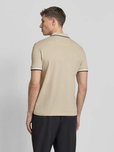 BOSS Green Regular Fit Poloshirt aus reiner Baumwolle Modell 'PADDY' Beige 5