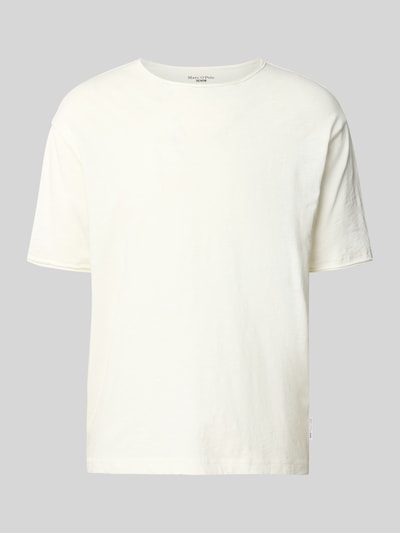 Produktfoto, Relaxed Fit T-Shirt aus reiner Baumwolle von Marc O'Polo Denim in Optik: Unifarben, Passform: Relaxed-Fit, Rundhals, Kurzarm, Raw Cut Saum, Material: Reine Baumwolle