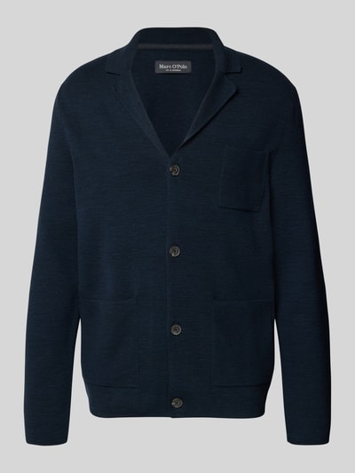 Marc O'Polo Regular Fit Strick-Sakko aus reiner Baumwolle Marine 2