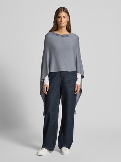 comma Poncho mit U-Boot-Ausschnitt Rauchblau 1