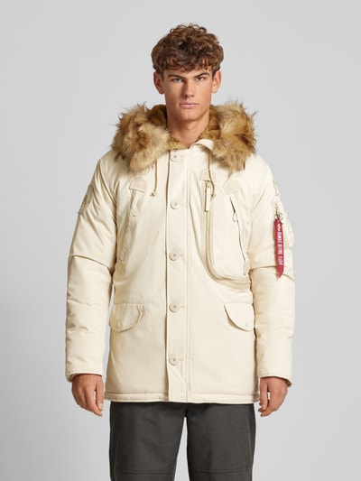 Alpha Industries Parka mit Stehkragen Offwhite 4