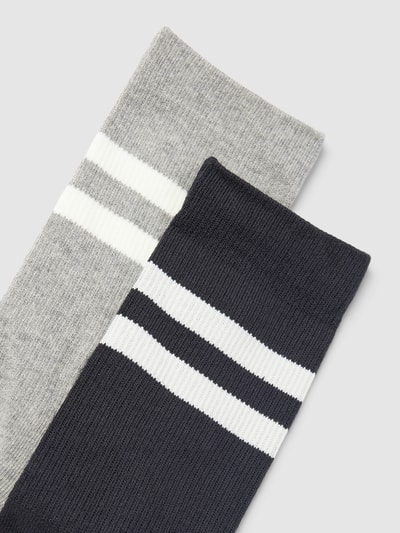 Levi's® Sokken met contraststrepen in een set van 2 paar, model 'SPORT STRIPE' Donkergrijs gemêleerd - 2