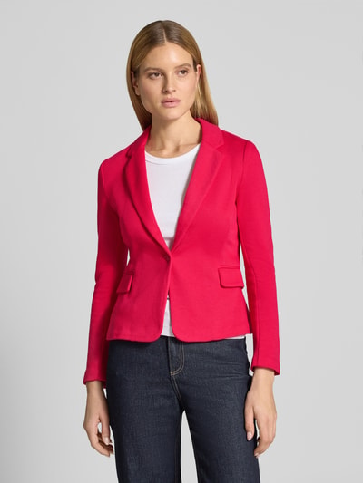 VERO MODA Krój regular fit krótki blezer z domieszką bawełny model 'JULIA' Neonowy różowy 4