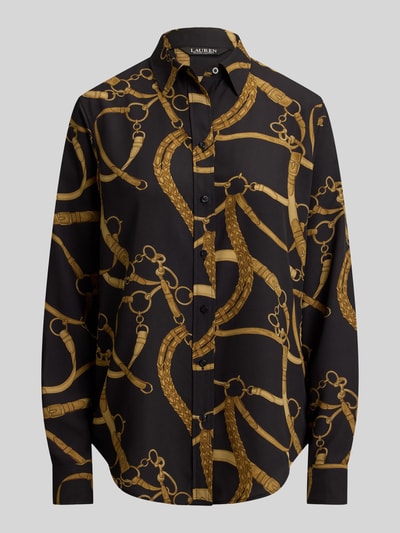 Lauren Ralph Lauren Regular Fit Langarmbluse mit Motiv-Print BLACK 2