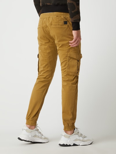 Alpha Industries Cargobroek met labeldetails, model 'Twill' Zand - 5